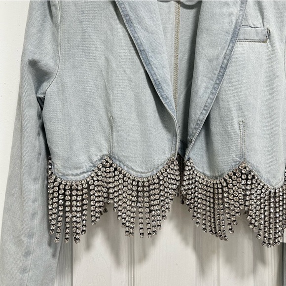 Scalloped AREA Denim Jacket - Picture 6 of 8